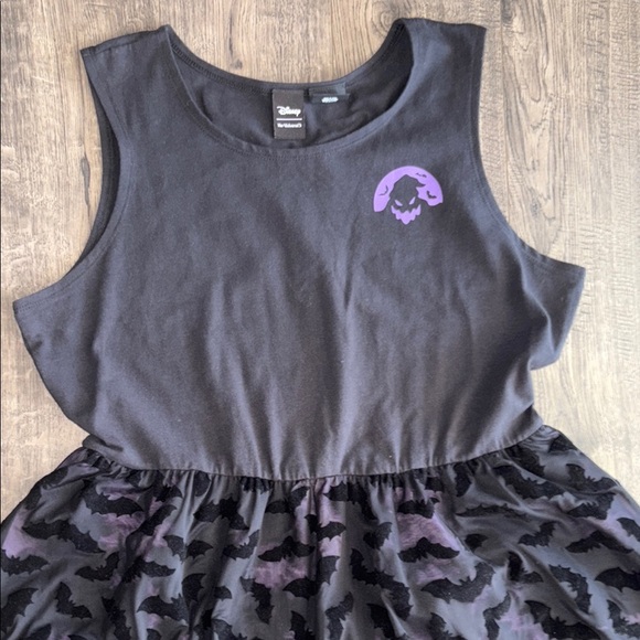 Disney Her Universe 💜🖤Oogie Boogie Black and Purple Bat Dress💜🖤 - Picture 2 of 6